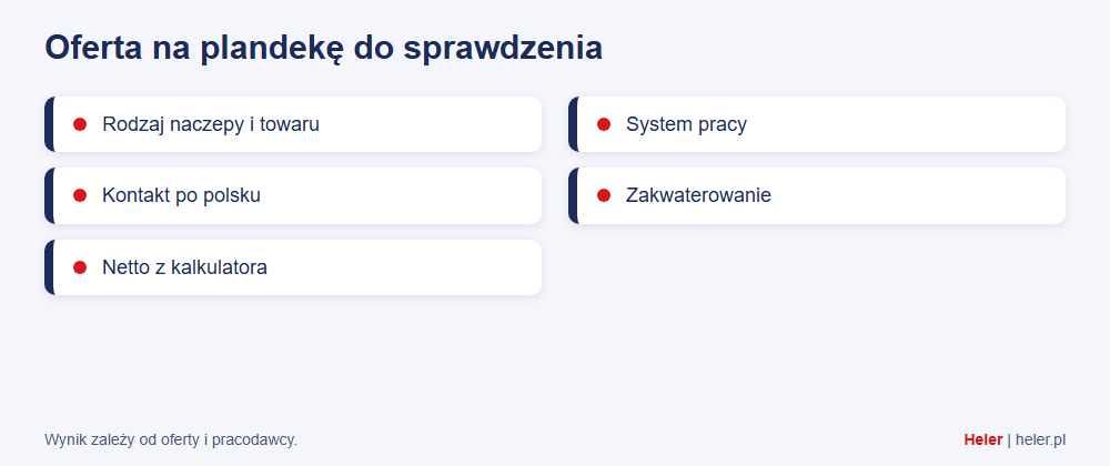 Kierowca plandeki w Niemczech bez znajomości języka: jak wygląda codzienna praca? 3 Lista rzeczy do sprawdzenia w ofercie pracy kierowcy plandeki w Niemczech